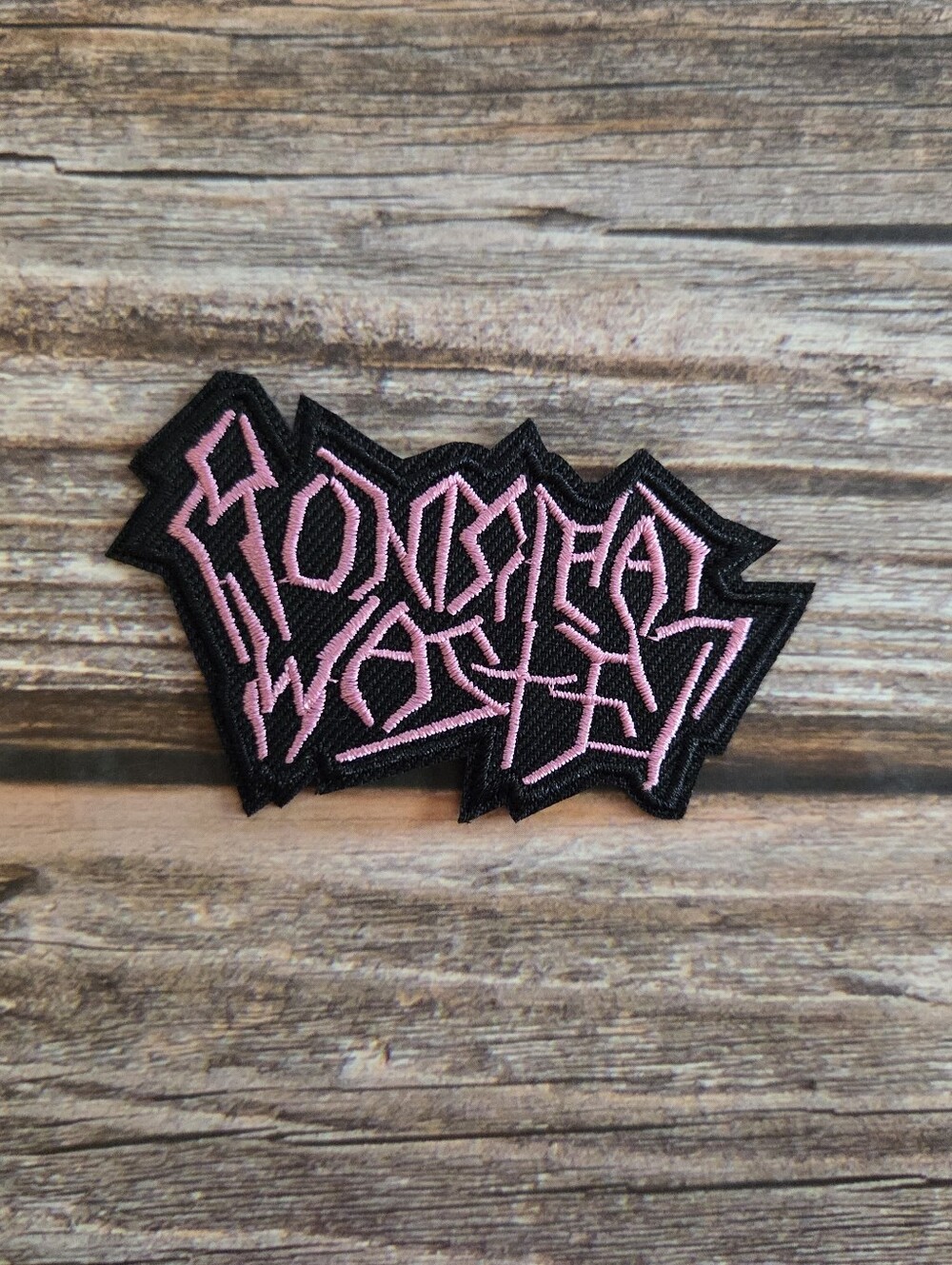 3/13$ Pink Municipal Waste Thrash Metal Punk 2000s Embroidered Iron on Patch.
